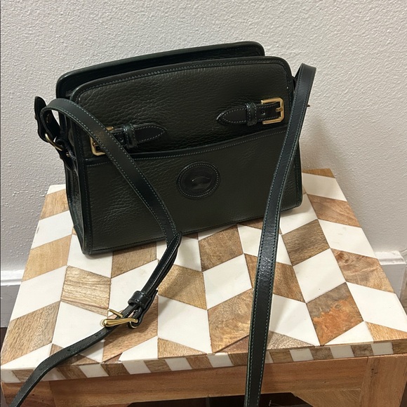Dooney & Bourke Dark Green Leather Bag - Picture 4 of 9